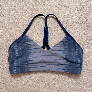 Lorna Jane navy blue sweetheart sports bra crop top small